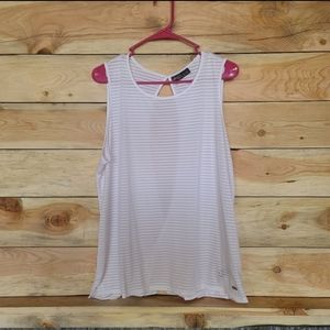 White Workout tank top